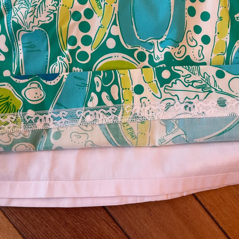 Lilly Pulitzer Steamed Vegetables Print Skirt NWT Size 6 Cotton Lined - Picture 11 of 11
